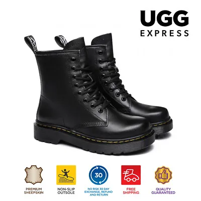 【EXTRA 15% OFF】UGG Women Boots Genuine Leather Platform Marten Fashion Simona • $99