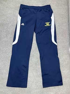 Michigan Wolverine Pants Adidas Womens Large Field Hockey Navy Climalite Pockets • $17.99