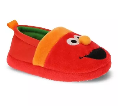 Elmo Toddler Slippers Red House Shoes NWT Boys/Girls Sesame Street (L) 9/10 • $17.95