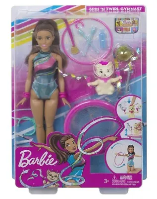 Barbie Dreamhouse - Spin ‘n Twirl Gymnast Doll & Accessories - Brand New In Box • $49.99