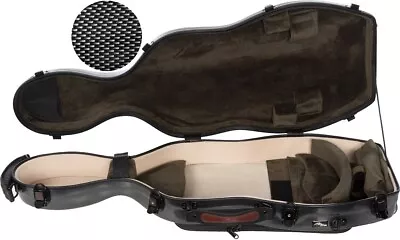 UK Fiberglass Viola Case UltraLight 38-43 M-case Black Point - Olive • $251.39