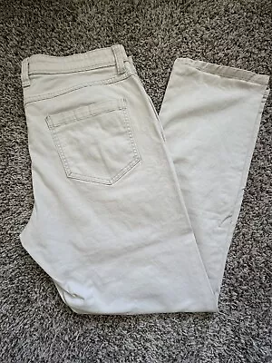 IZOD White Chino Pants Mens 36x32 Straight Fit Lightweight • $9.50