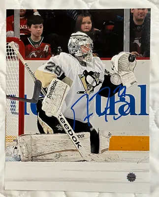 Marc-Andre Fleury Pittsburgh Penguins Minnesota Wild Signed 8x10 Auto Photograph • $199.99