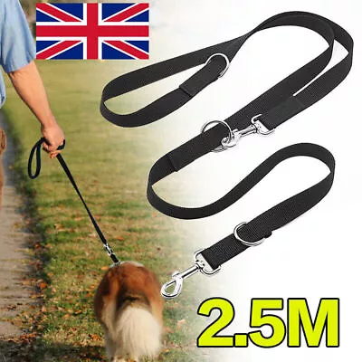 UK Control Dog Lead Leash Adjustable Training Lead Double Ended 6ft Police Style • £6.36