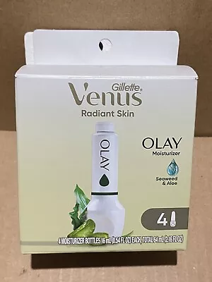 GILLETTE VENUS Radiant Skin Seaweed & Aloe Olay Razor Moisturizer Refills 4ct. • $10.48