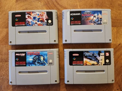 £35 • Buy The Ball + Super Probotector + Desert Fighter + Cybernator Snes Game Bundle
