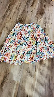 Vintage Sarah Arizona Women's Tiered Full Circle Skirt 100% Cotton Size... • $10