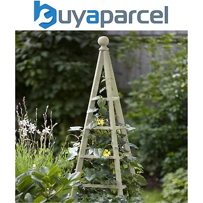 Smart Garden Sage Wooden Woodland Obelisk 1.9m Plant Support Pine Pergola • £44.99
