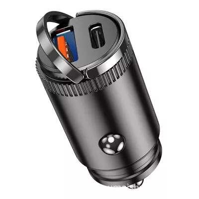 Phone Universal Car Charger With Flush Fit Pull Ring Dual Port Fast Charging • $18.08