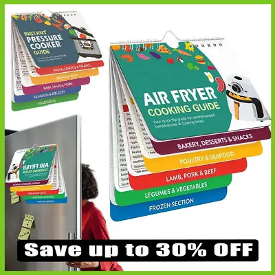 Magnetic Air Fryer Cheat Sheet Cooking Guide Times Chart Booklet Cooking Booklet • £2.38