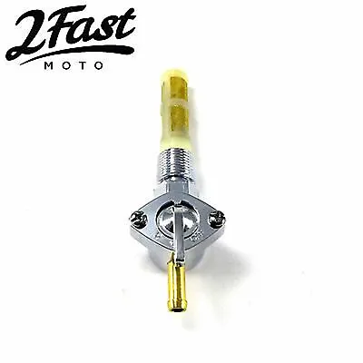 Chrome Fuel Valve Petcock W/ Viton Gasket 3/8  NPT For Harley 011409 / 49-2872  • $25.38