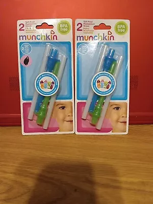 Lot Of 2 Munchkin Click Lock Replacement Straws With Valves  • $19.99