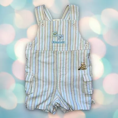 Disney Classic Winnie The Pooh Baby Boy’s Overalls Size 6 Months • $16.99