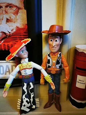 Thinkway Toys RARE Woody 16.5 Inch Talking Inc Hat AND Pull String Jesse 14 Inch • £35