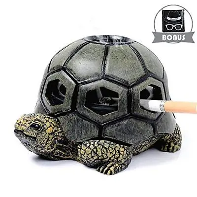 £10.91 • Buy Monsiter Turtle Ashtray For Cigarettes Crafts Creative Ashtray With Lid Outdoor
