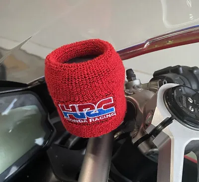 1x New Red Clutch Brake Reservoir HRC Motorcycle Car Sock Cover For Honda • $9.50