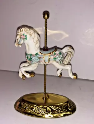 House Of Lloyd Miniature Porcelain Carousel Horse 1990 • $16.99