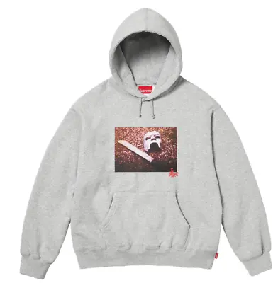 SUPREME MF DOOM Hooded Sweatshirt Hoodie Size L Grey CONFIRMED ORDER • $599.99