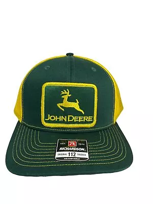 John Deere Vintage Style Trucker Hat John Deere Logo Patch  Richardson 112 • $30