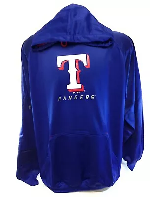 Mens Majestic Therma Base Texas Rangers MLB Armour Pullover Baseball Hoodie • $39.99