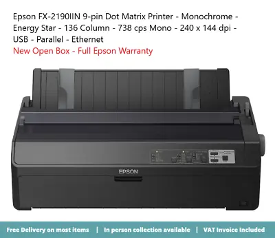 Epson FX 2190IIN - Printer - B/W - Dot-matrix • £599