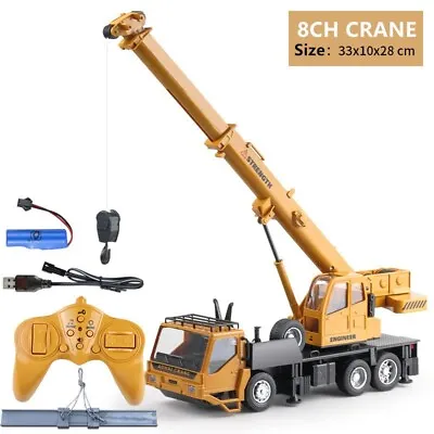 Rc Radio Remote Control Crane Truck Model Construction Vehicle Kid Boy Child Toy • $29.95