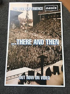 Oasis - There And Then Original Uk Promo Poster • £14.99