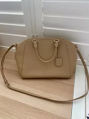 Oroton Cross Body/ Top Handle Leather Bag - Beige • $90