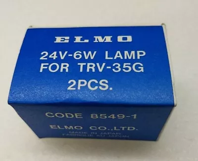 Elmo Lamp  24V-6W 2000 Hr For TRV-35G 35H TRS-35XG Code 8549-1 • $17.95