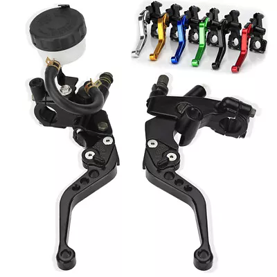 Brake Clutch Levers Master Cylinder Reservoir For Suzuki GS500F GSXR600 GSXR750 • $29.99