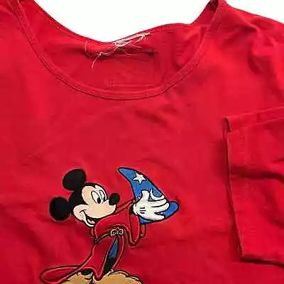 Vintage Disney World Mickey Mouse Night Gown Night Shirt One Size Short Sleeve  • $22.99