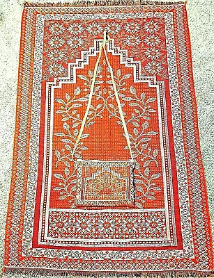 Muslim Travel Mat Islamic Prayer Rug Janamaz Turkish Sajda Best Quality-As Pic • $15.99