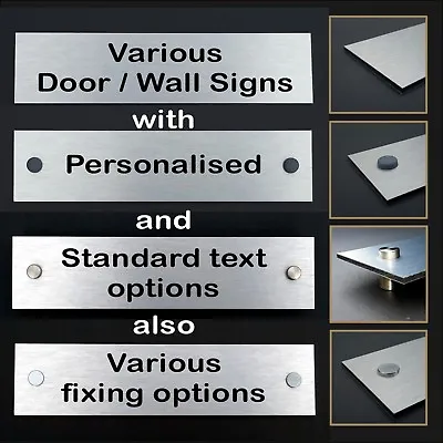 Various Wall / Door Signs / Name Plaques For Office / Retail / Hotel / B&B Etc • £7.40