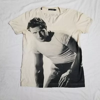 Dolce & Gabbana Marlon Brando T Shirt Short Sleeve All Over Print VTG 48 Small • $100