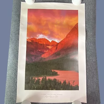 Glacier National Park Travel Poster / Postcard Montana USA 24 X 36 Art Wolfe • $9.99
