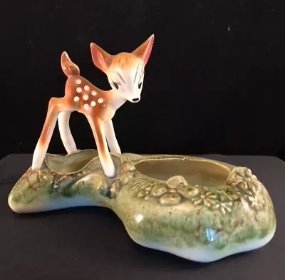 Walt Disney Productions Bambi Deer Ceramic Planter Vintage • $74.50