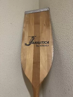 JANAUTICA Paddle Double Oar Canoe Boat Wood Beech Natural 215 MT Vintage • $168.63