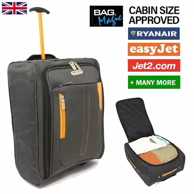Lightweight Cabin Bag Approved RyanAir EasyJet Suitcase Luggage Bag 50x35x20cm • £14.95