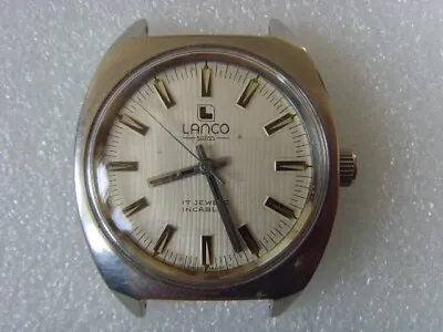 Swiss LANCO 17 Jewels Used Manual Watch Vintage • $70