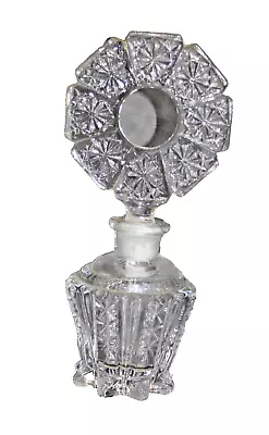 Vintage Leaded Crystal Perfume With Donut Stopper • $15.20