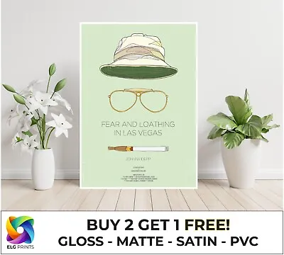 £4 • Buy Fear And Loathing Las Vegas Movie Large Poster Art Print Gift In Multiple Sizes