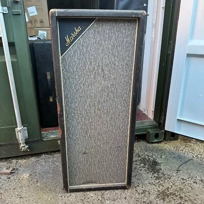 Vintage 1967 Marshall Pinstripe 4x12 PA Guitar Column Amp Cabinet Empty *1960s* • $1130.34