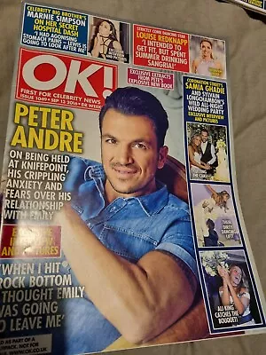 OK Magazine Issue 1049 Sept 2016 Peter Andre Samia Ghadie Marnie Simpson  • £19.95