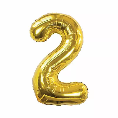 2 - Gold Mylar Balloon - Party Decor - 1 Piece • $16.87