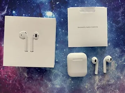 $70 • Buy Apple AirPods 2nd Generation With Charging Case + Box - Genuine