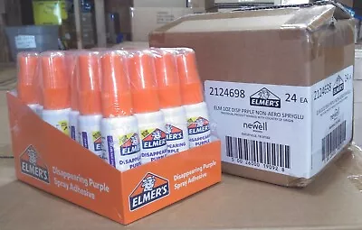 Elmer's Disappearing Purple Spray Glue Adhesive 1 Oz  Box Of 24 • $29.95