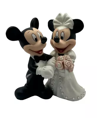 Disney Mickey & Minnie Mouse Wedding Bride Groom Figurine Cake Topper • $34