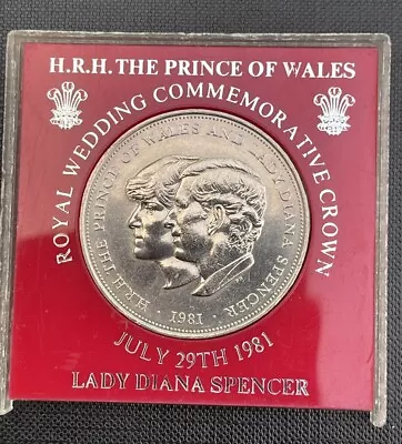 HRH The Prince Of Wales And Lady Diana Spencer 1981 Coin In Case • £35