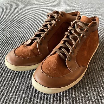 HM Shoes Mens 9 42 Brown White Mid Rise • $10