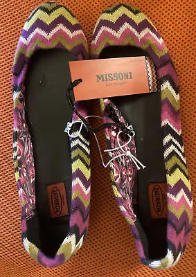 NWT Missoni For Target - Multicolor Zig-Zag - Knit Ballet Flats / Shoes - Size 7 • $34.99
